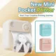 Portable Mini Printer Thermal Printer Self-adhesive Label Paper HD Wireless Bluetooth Inkless Printing For Cellphone Photo