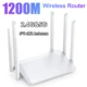 2.4G 5G Dual Band Wireless 1200Mbps Router Wifi Range Repeater with 5*6dBi High Gain Antennas Wider Coverage Wi-Fi Extender