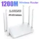 2.4G 5G Dual Band Wireless 1200Mbps Router Wifi Range Repeater with 5*6dBi High Gain Antennas Wider Coverage Wi-Fi Extender