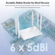 2.4G 5G Dual Band Wireless 1200Mbps Router Wifi Range Repeater with 5*6dBi High Gain Antennas Wider Coverage Wi-Fi Extender