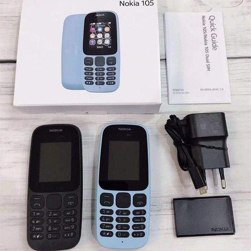 Refurbished Cross border mobile phone 105 2017 TA1034 straight button GSM quad band dual card elderly machine elderly machine