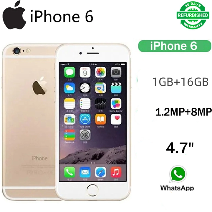 Refurbished Iphone 6 Smart Phone  1GB+16GB 8MP+2MP- 4.7"2G / 3G / 4G Fingerprint Unlock Refurbished Mobile Phone