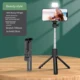 Long Extended Bluetooth Wireless Selfie Stick Live Broacast Stand Holder Tripod Foldable With Fill Light For Smartphones