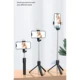 Long Extended Bluetooth Wireless Selfie Stick Live Broacast Stand Holder Tripod Foldable With Fill Light For Smartphones