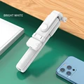Long Extended Bluetooth Wireless Selfie Stick Live Broacast Stand Holder Tripod Foldable With Fill Light For Smartphones