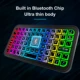 Bluetooth Wireless Keyboard Rechargeable Colorful Backlight 87 keys Mute Office Keyboard For IOS Android Windows Tablet iPad Air