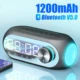 S8 Caixa De Som Bluetooth Speaker With LED Display Stereo Subwoofer Soundbar Alarm Clock FM Radio TF Aux Bass Music Player
