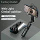Handheld Selfie Stick Gimbal Stabilizer Holder Adjustable Fill Light Selfie Stand Bluetooth Mobile Phone For IPhone Samsung
