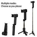 Handheld Selfie Stick Gimbal Stabilizer Holder Adjustable Fill Light Selfie Stand Bluetooth Mobile Phone For IPhone Samsung