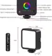Mini RGB Hot Boot Fill Light Live Photography LED Portable Atmosphere Beauty Mobile Camera Pocket Light Adjustable