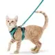 Cat Harness and Leash for Walking,Escape Proof Soft Adjustable Vest Harnesses for Cat,Breathable Reflective Strips Jacket