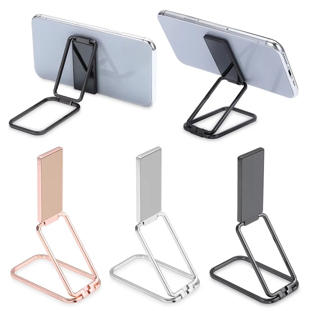 360 Rotation Adjustable Phone Holder Ultra Thin Finger Ring Foldable Mount Stand Portable Metal Phone Kickstand