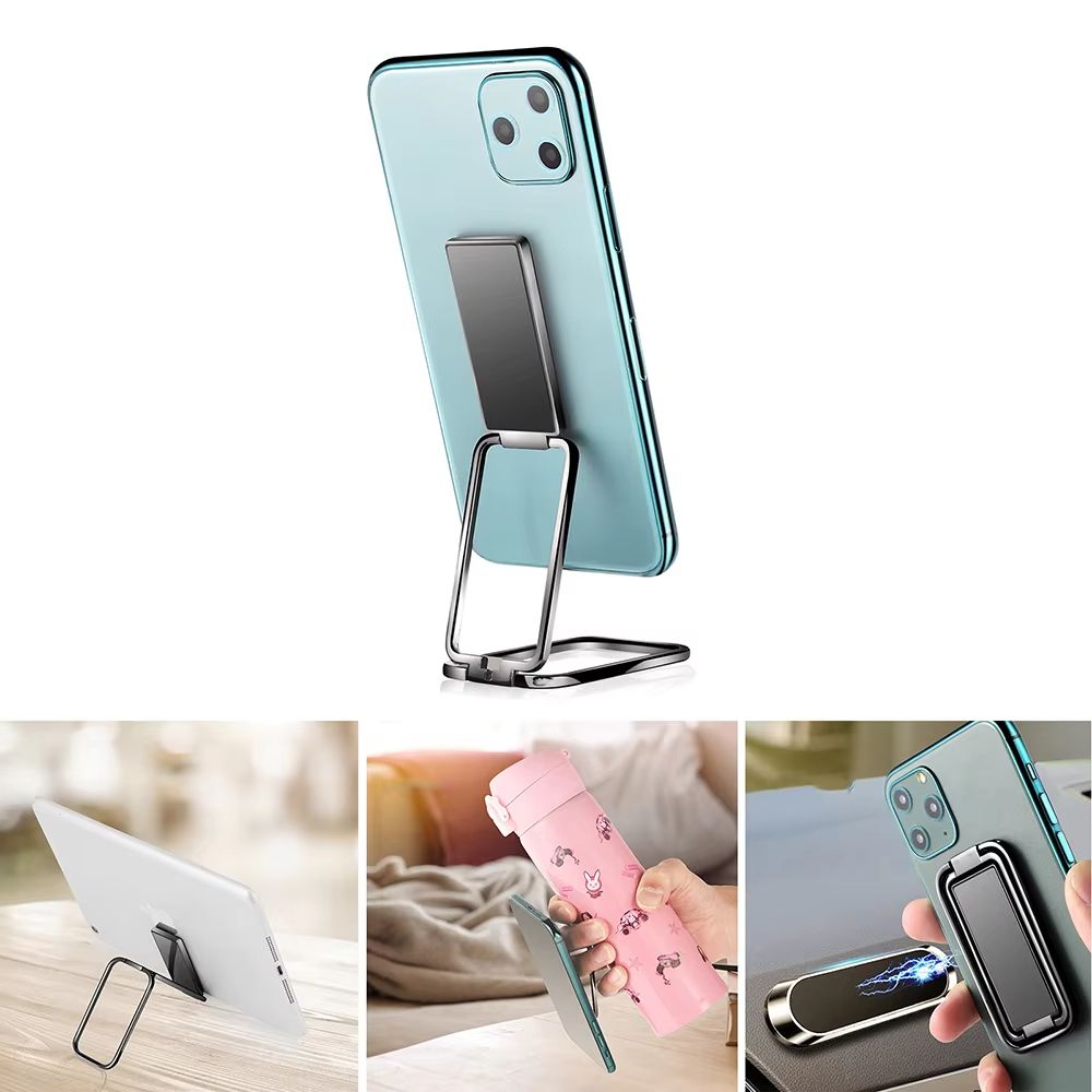 360 Rotation Adjustable Phone Holder Ultra Thin Finger Ring Foldable Mount Stand Portable Metal Phone Kickstand