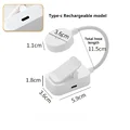 Folding Mini Clip Book Lamp USB Rechargeable LED Night Light 3 Modes Eye Protection Stepless Dimmable Flexible Bedroom Reading