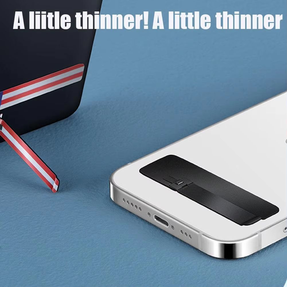 Ultra Thin Mini Phone Kickstand Universal Desktop Phone Holder Stand Metal Steel Folding Desk Bracket for IPhone