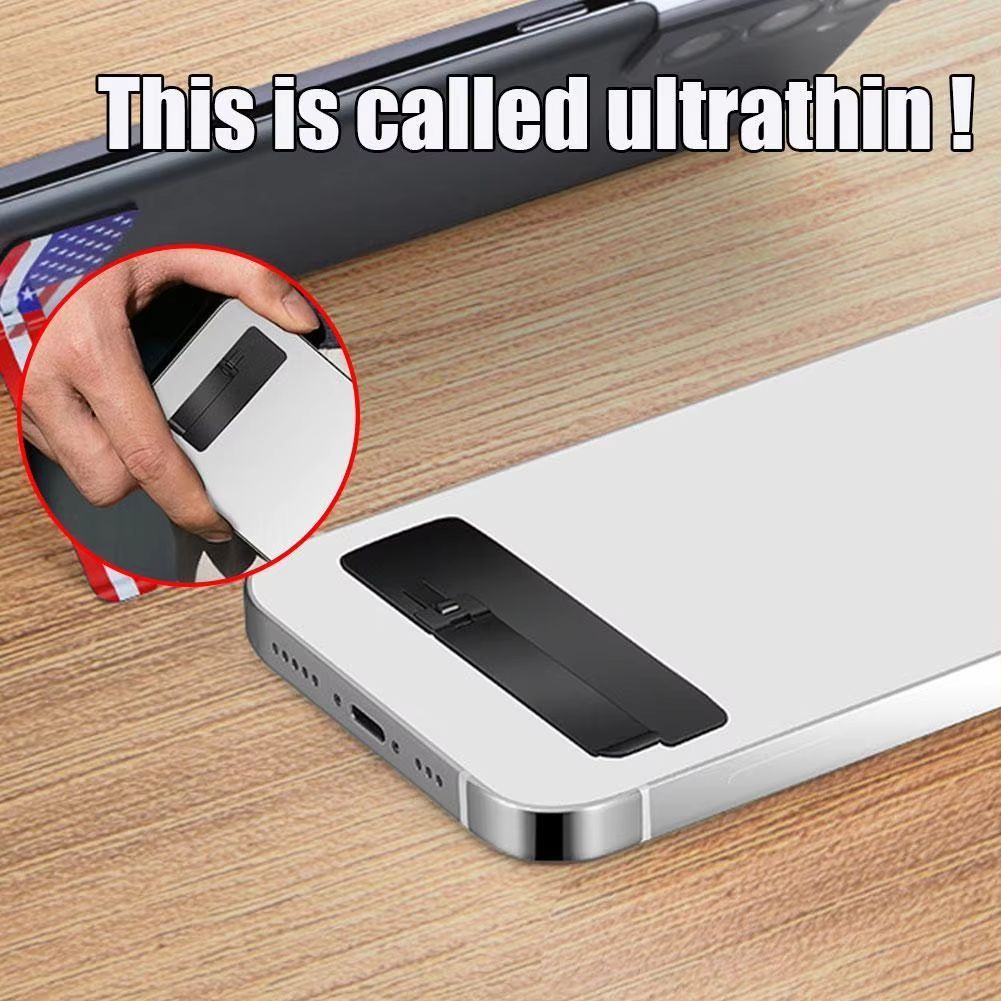 Ultra Thin Mini Phone Kickstand Universal Desktop Phone Holder Stand Metal Steel Folding Desk Bracket for IPhone