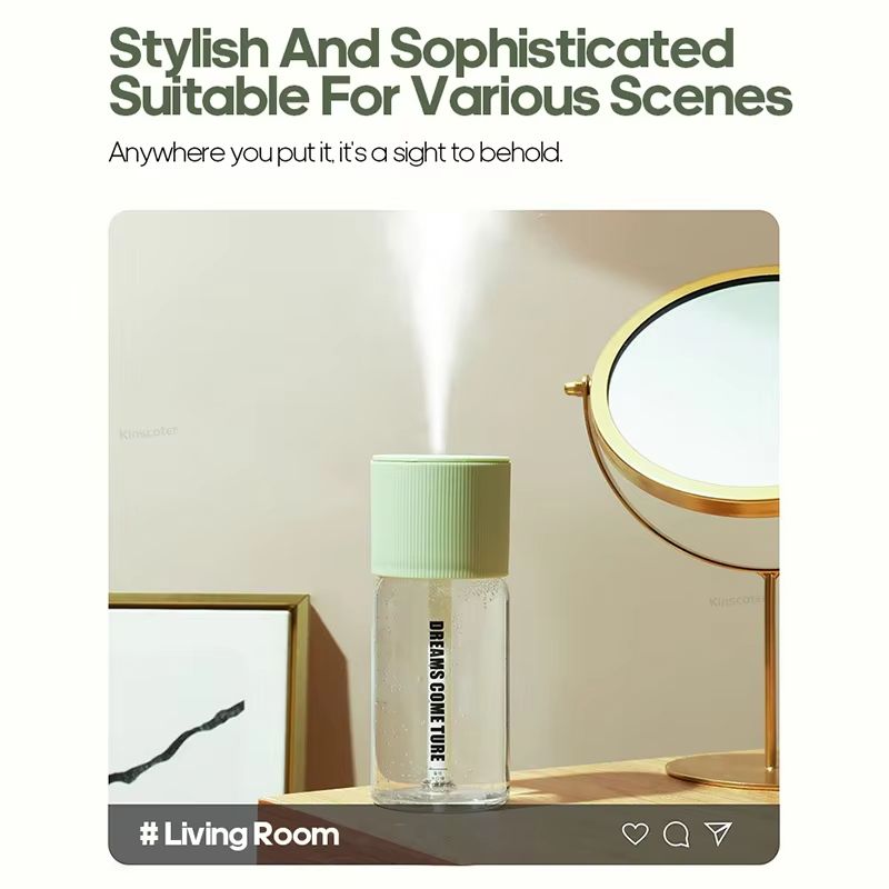 Mini Humidifier Water Mist Diffuser Mute USB Electric Essential Oils Humidifier 268ml Portable Air Purifier for Home Bedroom Car