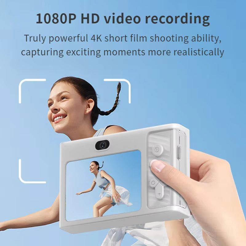 New 4K Digital Camera 1080P HD Travel Cameras 48Megapixels Cam for students Campus Selfie Entry-Level Photography Mini Retro CCD