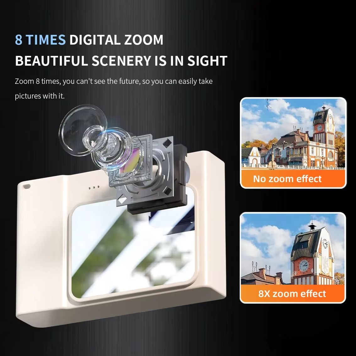 New 4K Digital Camera 1080P HD Travel Cameras 48Megapixels Cam for students Campus Selfie Entry-Level Photography Mini Retro CCD