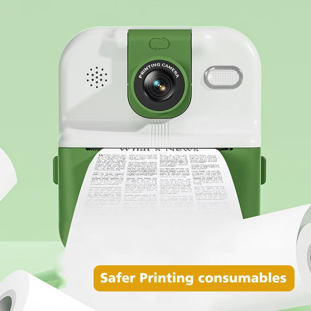Kids Camera Instant Print 1080P HD Children Digital Camera for Boys Girls Birthday Gifts Toys Thermal Print Small Camcorder 32G