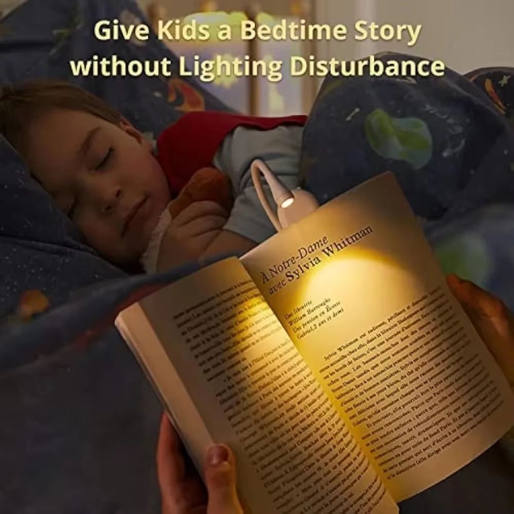 Reading Mini Book Lights Portable Clip Night Lights USB Charging LED Dimmable Bedroom Eye Protect Clip 360° Flip Led Book Lamps