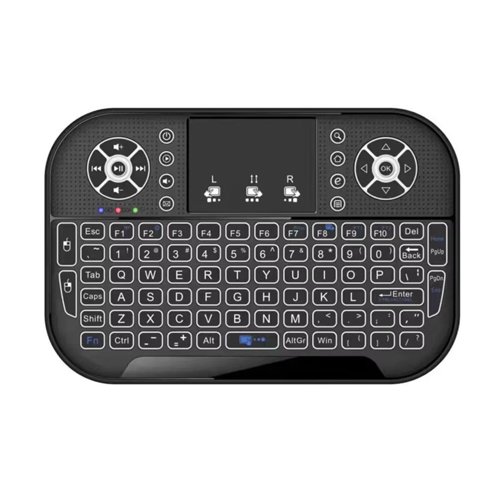 Mini Wireless Keyboard 2.4G&Bluetooth-compatible with Touchpad Keyboard Remote Control Rechargeable for Laptop Android TV Box PC