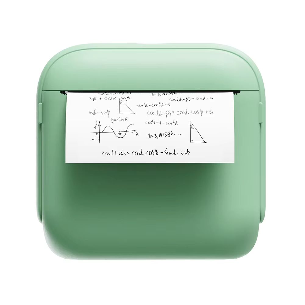 Mini Portable Thermal Printer 200DPI Wireless Bluetooth-Compatible Pocket Photo Printer with 1 Rolls Paper Thermal Label Printer