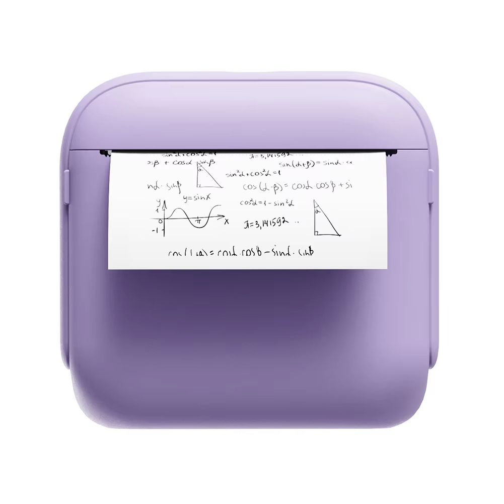 Mini Portable Thermal Printer 200DPI Wireless Bluetooth-Compatible Pocket Photo Printer with 1 Rolls Paper Thermal Label Printer