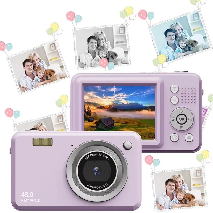 2.4 Inch Digital Camera Children Camera HD 1080P Video Camera 500W Rechargeable Cameras for Kids Beginner Photography