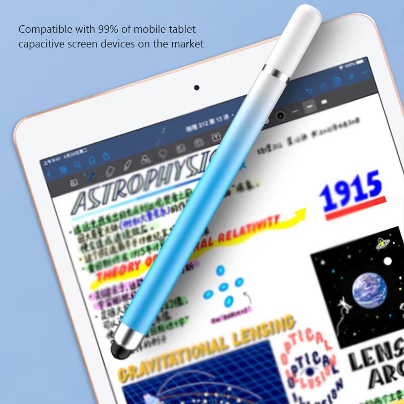2 In 1 Stylus Pen For Mobilephone Tablet Capacitive Touch Pencil without Delay For Universal Android Phone Drawing Screen