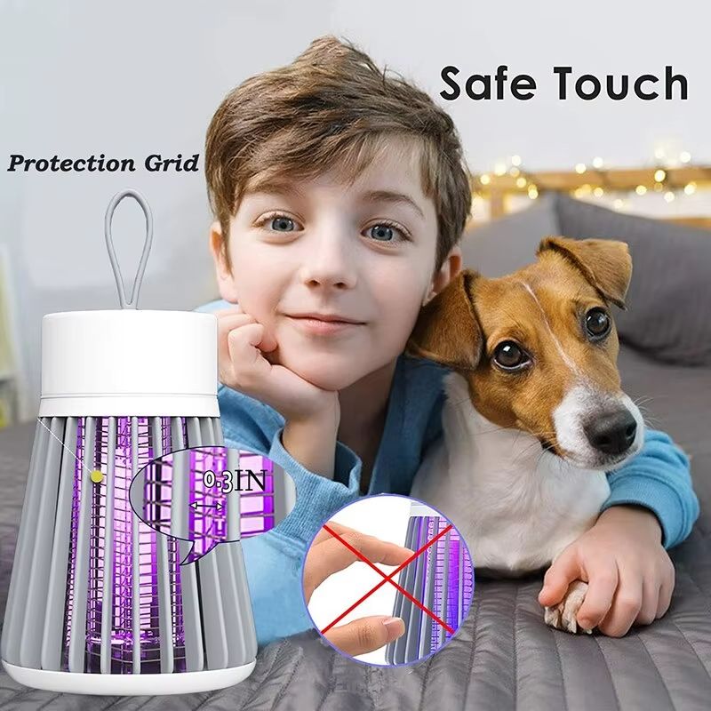 1PC Electric Shock Mosquito Killer Lamp Waterproof Two-in-One Bug Zapper For Bedroom Outdoor Use - Kills Moths Wasps Gnats More!