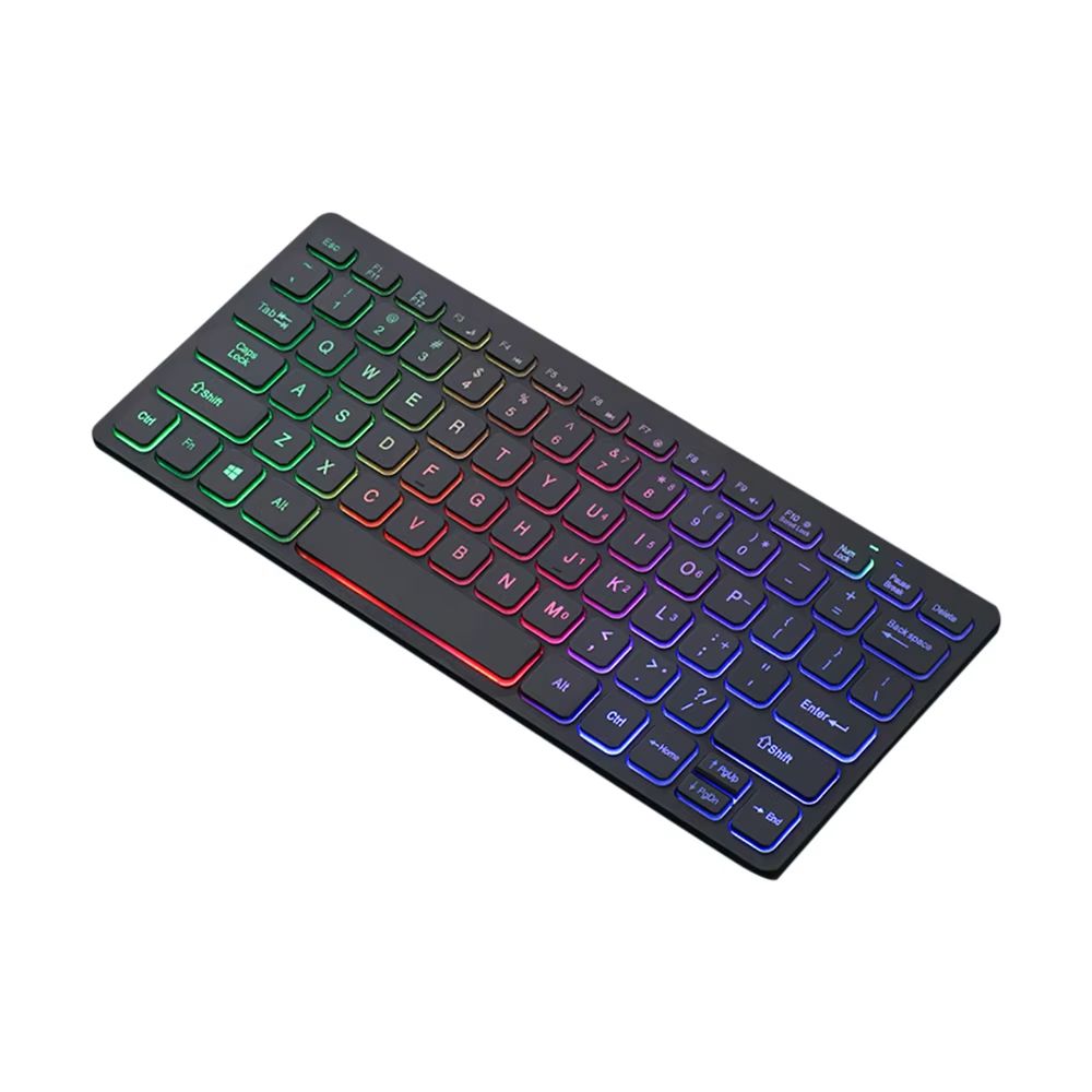 78 key Backlit Wired Keyboard Mini Small Laptop External Keyboard Portable Ultra-Slim Tablet Keyboard