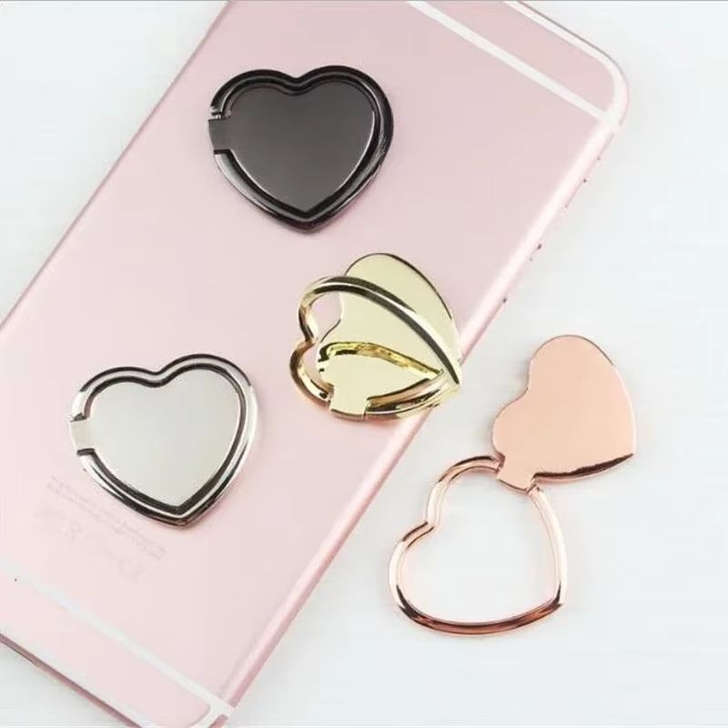 Heart Pattern Mobile Phone Finger Ring Holder Phone Accessories