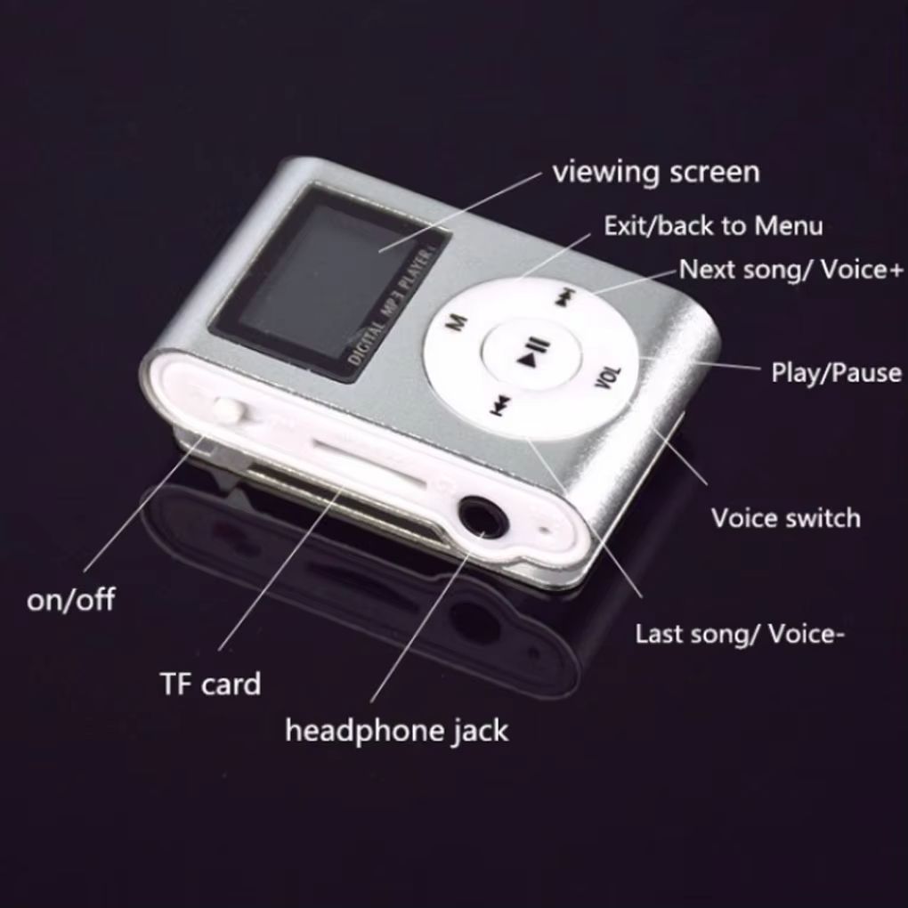 Mini MP3 Player Portable Music 3 5mm Interface Players
