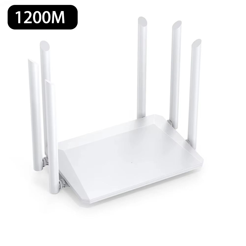 2.4G 5G Dual Band Wireless 1200Mbps Router Wifi Range Repeater with 5*6dBi High Gain Antennas Wider Coverage Wi-Fi Extender