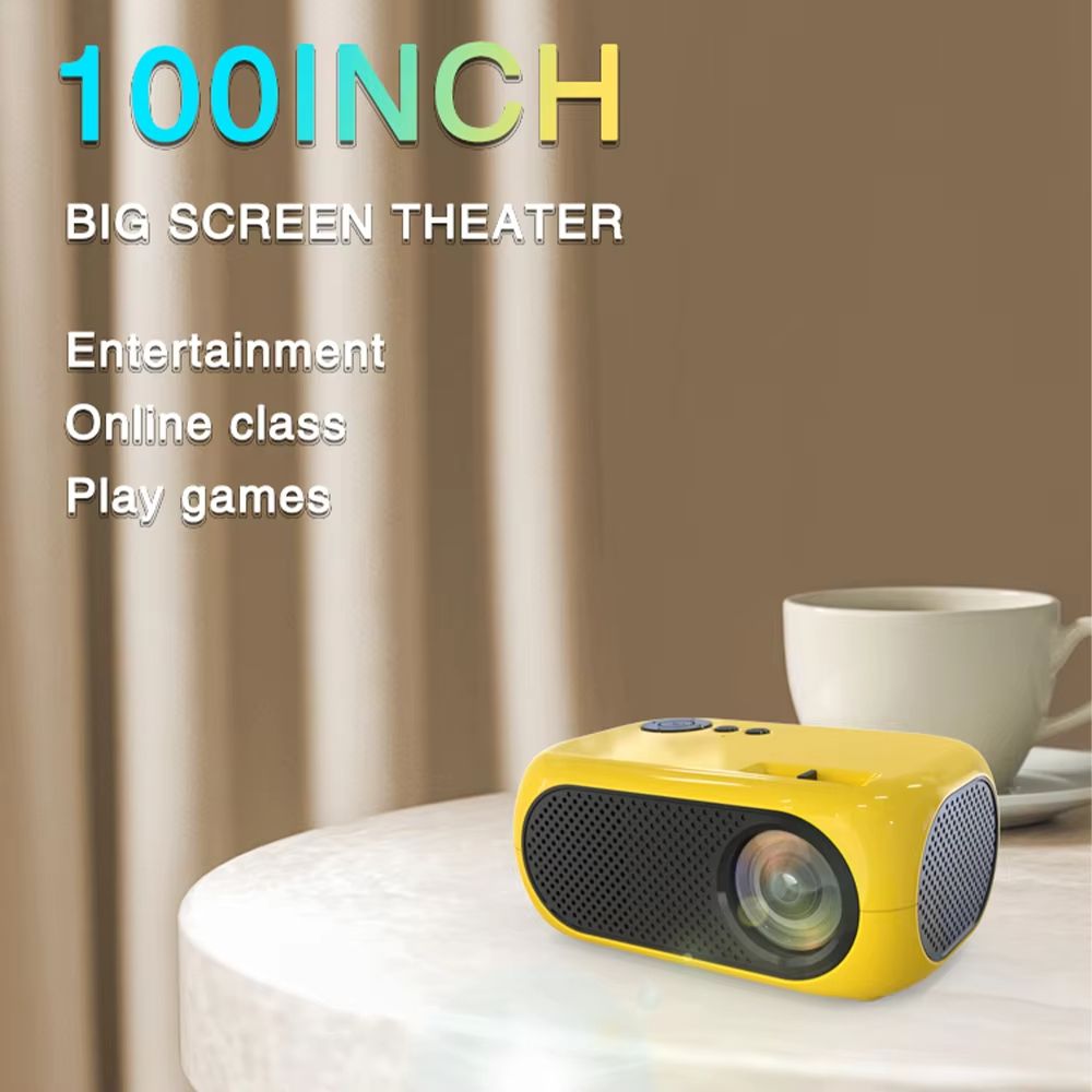 M24 Mini Projector Portable Compact LED Projector With Speaker Outdoor Camping/Home Projectors Foy Students' Gift, Birthday Gift