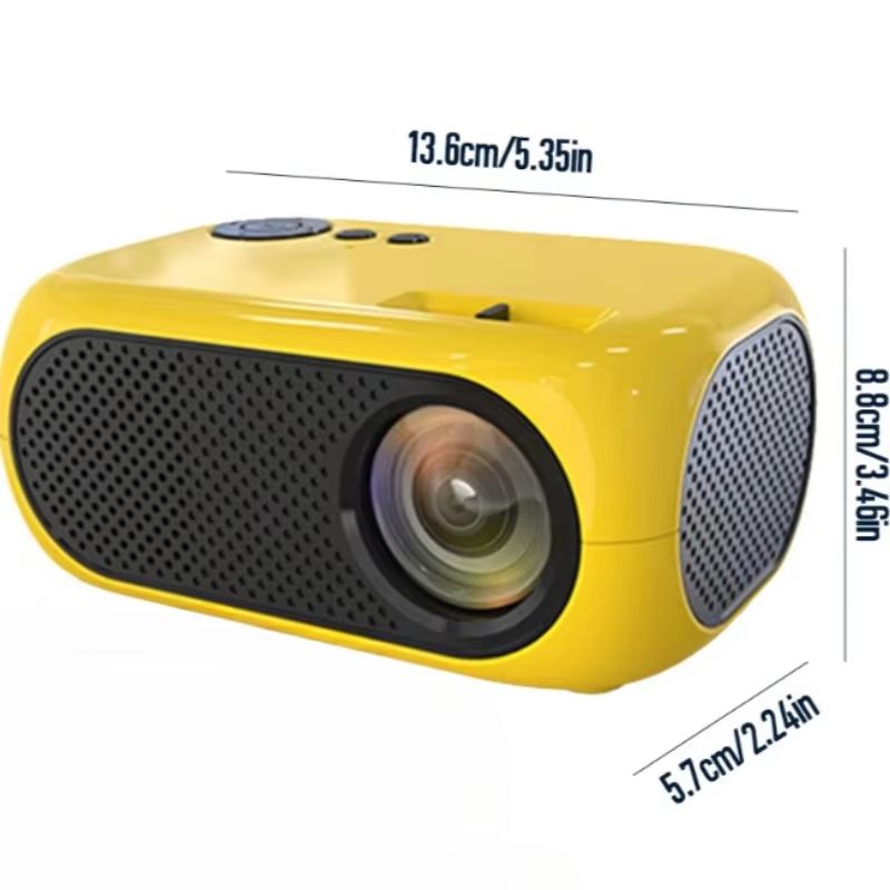 M24 Mini Projector Portable Compact LED Projector With Speaker Outdoor Camping/Home Projectors Foy Students' Gift, Birthday Gift