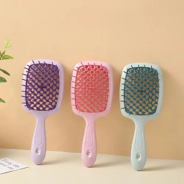 Hollow Out Hair Comb Detangling Scalp Massage Combs Dry Wet Dual Use Curly Hair Brushes Barber Salon Hairdressing Styling Tools