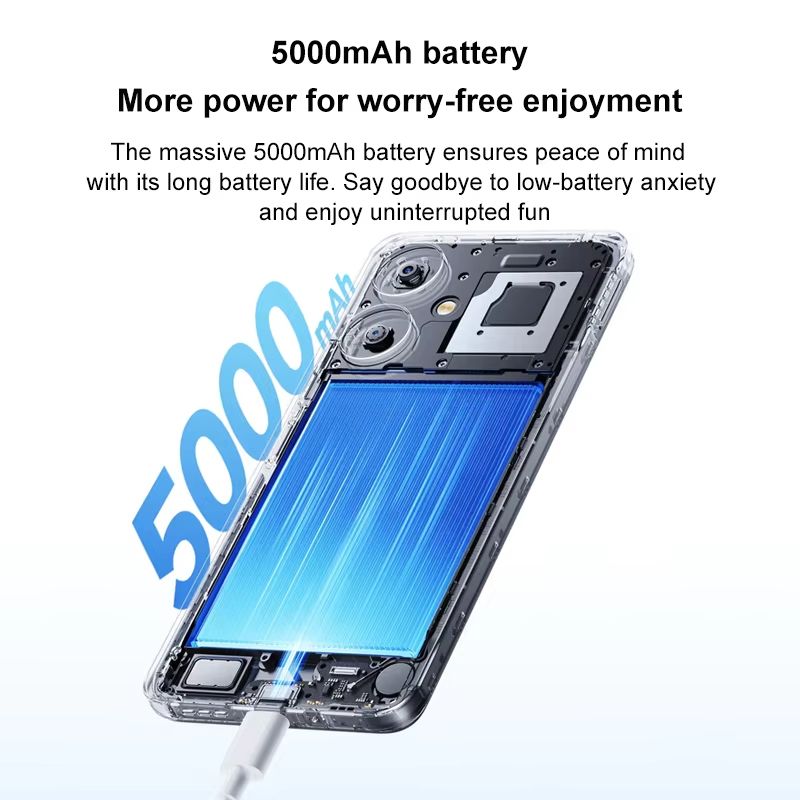 Refurbished Xiaomi Redmi 13C Smart Phone 128GB + 6GB 6.74 Inch 2G/3G/4G MediaTek Dimensity 6100+ Octa Core 50MP AI Camera 5000mAh 18W Charger Redmi Phone