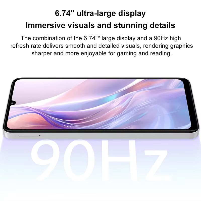 Refurbished Xiaomi Redmi 13C Smart Phone 128GB + 6GB 6.74 Inch 2G/3G/4G MediaTek Dimensity 6100+ Octa Core 50MP AI Camera 5000mAh 18W Charger Redmi Phone
