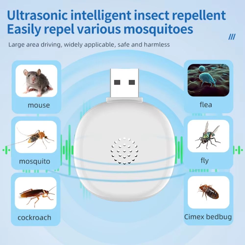 Portable Mosquito Repellent Hiking Outdoor Summer Home Travel Fly Insect Heater Electric USB rechargeable Anti Mosquito Killer
