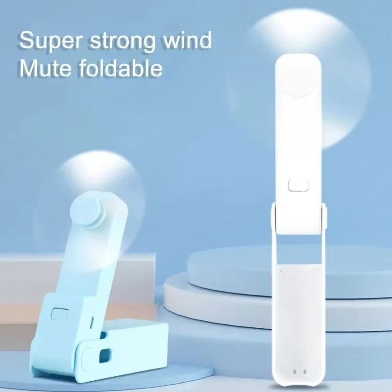 USB Foldable Small Fan with Strong Wind Power Charging, Ultra Long Endurance, Lightweight, Portable, and Fast Cooling Expert