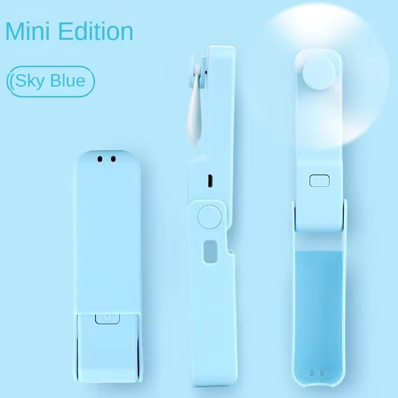 USB Foldable Small Fan with Strong Wind Power Charging, Ultra Long Endurance, Lightweight, Portable, and Fast Cooling Expert