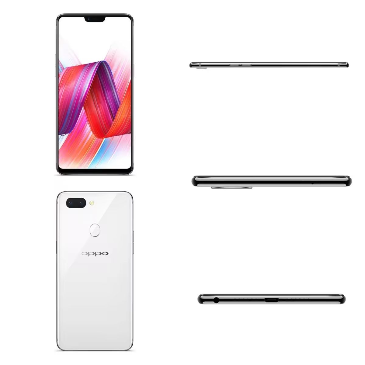 Top sale Refurbished OPPO R15 128B+6GB 6.28" 20MP+16MP 2G/3G/4G LTE Dual SIM Android 8.1 3450mAh Face  ID Fingerprint Unlock Smartphones Big Phones