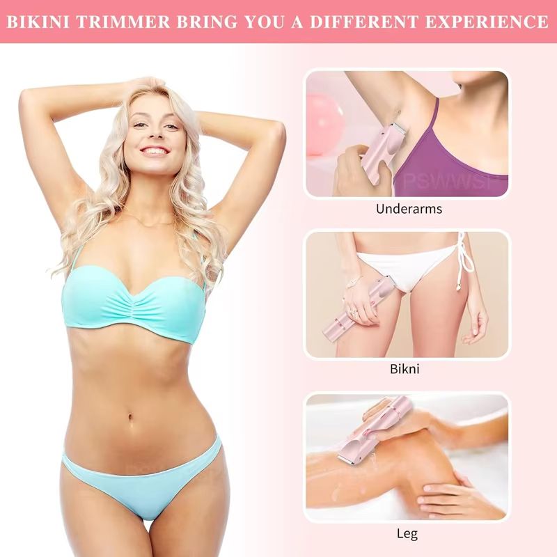Electric Razor Woman Shaver Painless Women Mustache Epilator Leg Bikini Body Hair Trimmer for Women Facial Epilator Hair Remover