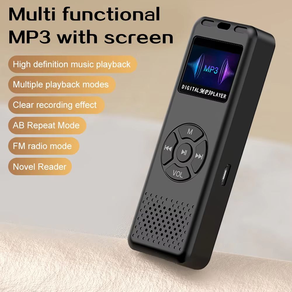 2025 New MP3 Player HiFi Lossless Stereo Music Player Portable Sports Walkman with FM Radio E-Book Recording Reproductor de MP3