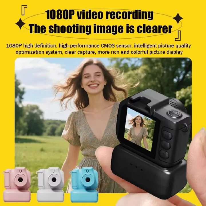 X5 Mini Camera Keychain Small Digital Camera HD 1080P 1.3 inch Portable USB Video Recorder For Birthday Retro Camera Recorder