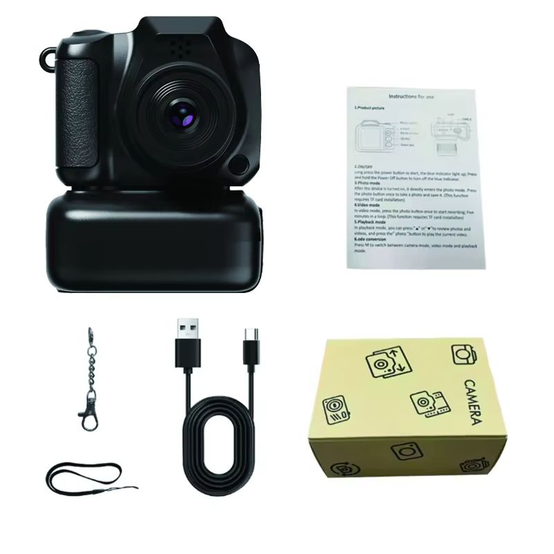 X5 Mini Camera Keychain Small Digital Camera HD 1080P 1.3 inch Portable USB Video Recorder For Birthday Retro Camera Recorder