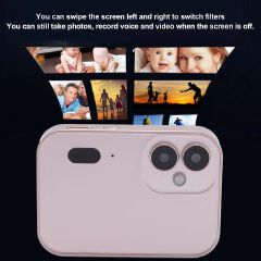 Digital Camera Clear Images Portable Digital Camera 64MP 4K Tempered Glass 3 Inches HD Screen for Watching Movies