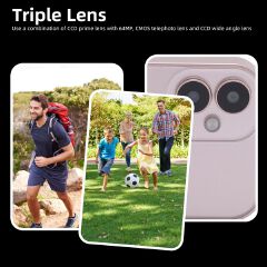 Digital Camera Clear Images Portable Digital Camera 64MP 4K Tempered Glass 3 Inches HD Screen for Watching Movies